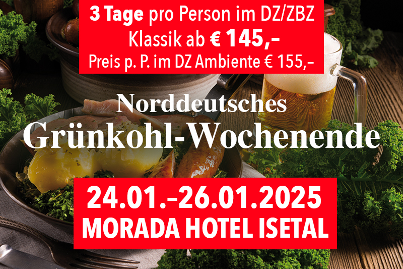 Norddeutschea Grünkohl-Wochenende mit Schlagermusik