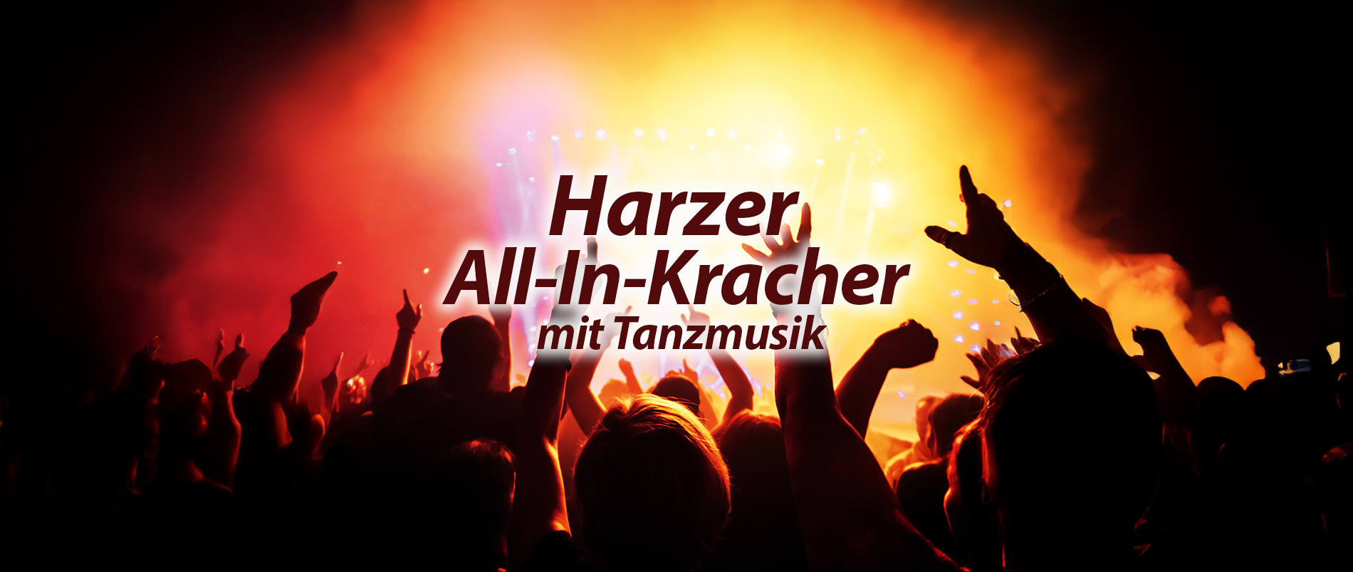 Weihnachtliches Bild mit lächelndem Weihnachtsmann, Schneeflocken, Rentier und dem Text 'Christmas-Party-Wochenenden'.